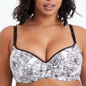 Torrid 360 Back Smoothing Full Coverage Balconette Underwire Padded Bra 48B